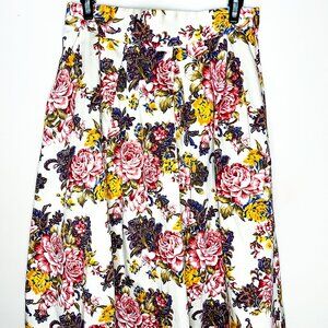 Modcloth Vintage-Inspired Floral A-Line Skirt (S)